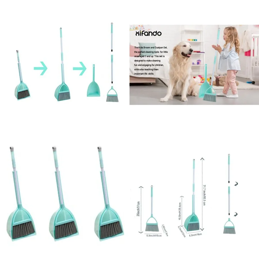 Mini Broom with Dustpan-Small Housekeeping Cleaning Sweep for Kitchen Bathroom Pet Nest Boat etc. 3Sets
Mini Broom with Dustpan-Small Housekeeping Cleaning Sweep for Kitchen Bathroom Pet Nest Boat etc. 3Sets
