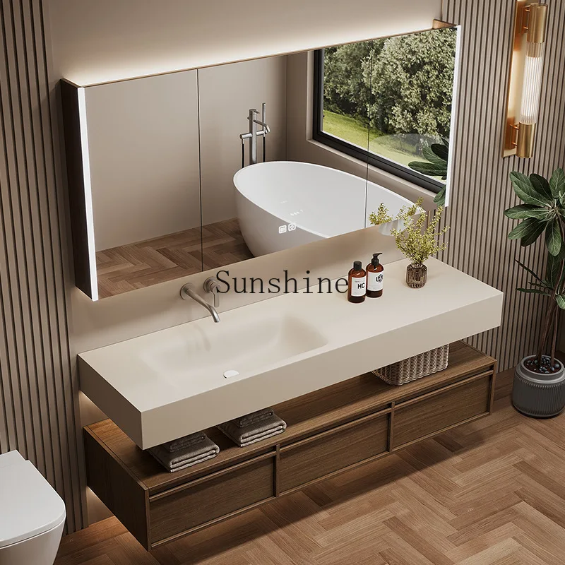 slab hot bending integrated basin, bathroom cabinet combined bathroom, hand washing basin, intelligent storage of solid wood
slab hot bending integrated basin, bathroom cabinet combined bathroom, hand washing basin, intelligent storage of solid wood