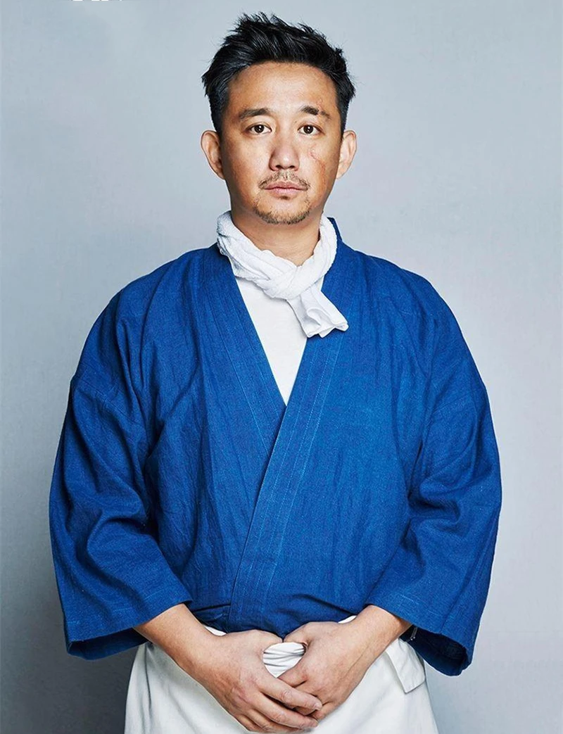 Hanten Denim Japanese Kimono Cardigan Cotton Padded Jacket Men Asian Clothes Traditional Japan Cuisine Sushi Chef Uniform
Hanten Denim Japanese Kimono Cardigan Cotton Padded Jacket Men Asian Clothes Traditional Japan Cuisine Sushi Chef Uniform