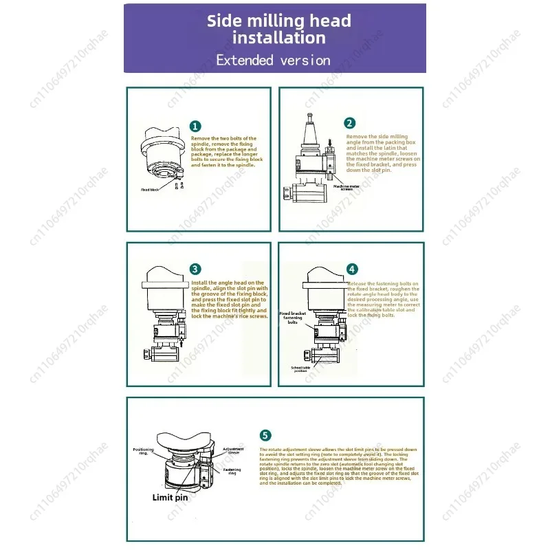 Machining Center Side Milling Angle Head BT40 BT50-ER32 90 °, Right Angle Head CNC Side Milling Head
Machining Center Side Milling Angle Head BT40 BT50-ER32 90 °, Right Angle Head CNC Side Milling Head