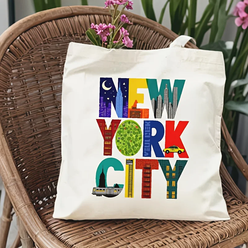 Women's Nyc Skyline Tote Bag - Iconic New York City Landmarks Lightweight Large Capacity Durable Fashion Shipping Bags for Women
Women's Nyc Skyline Tote Bag - Iconic New York City Landmarks Lightweight Large Capacity Durable Fashion Shipping Bags for Women