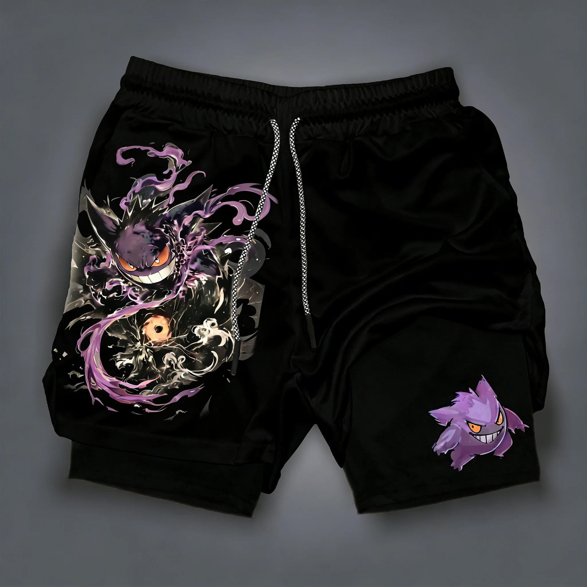 Pokemon Anime Pikachu Gengar Peripheral Double-layer Shorts Summer Men's Fitness Fashionable Breathable Sports Pants
Pokemon Anime Pikachu Gengar Peripheral Double-layer Shorts Summer Men's Fitness Fashionable Breathable Sports Pants
