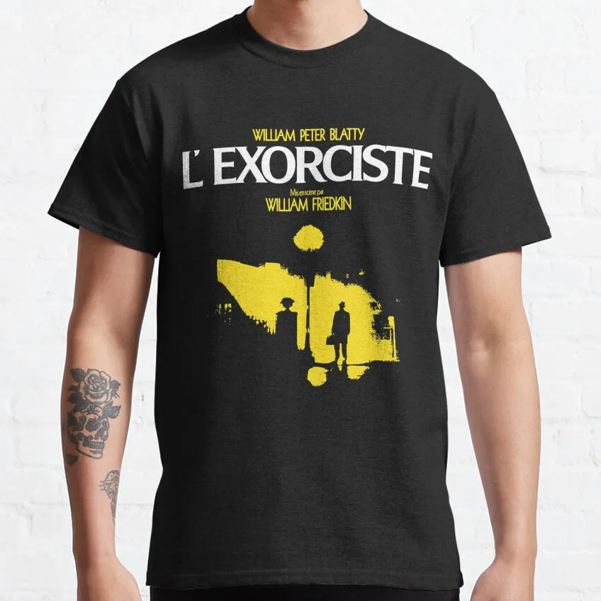 Vintage L Exorciste Horror movie The Exorcist graphic t shirts for men scary film print tee 100% cotton large size tops
Vintage L Exorciste Horror movie The Exorcist graphic t shirts for men scary film print tee 100% cotton large size tops