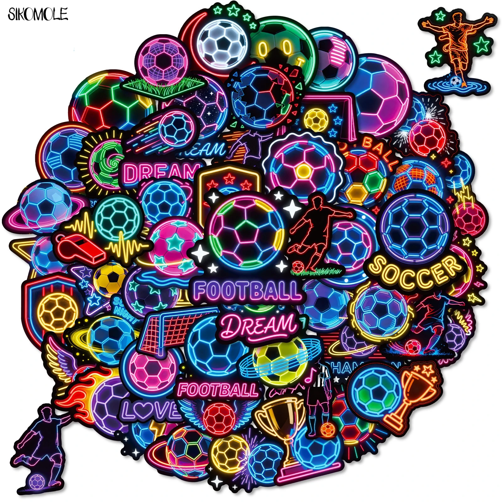 10/30/56PCS Cartoon Neon Style Football Soccer Stickers Kawaii Funny DIY Kid Toys Guitar Luggage Suitcase Decal Graffiti Sticker
10/30/56PCS Cartoon Neon Style Football Soccer Stickers Kawaii Funny DIY Kid Toys Guitar Luggage Suitcase Decal Graffiti Sticker