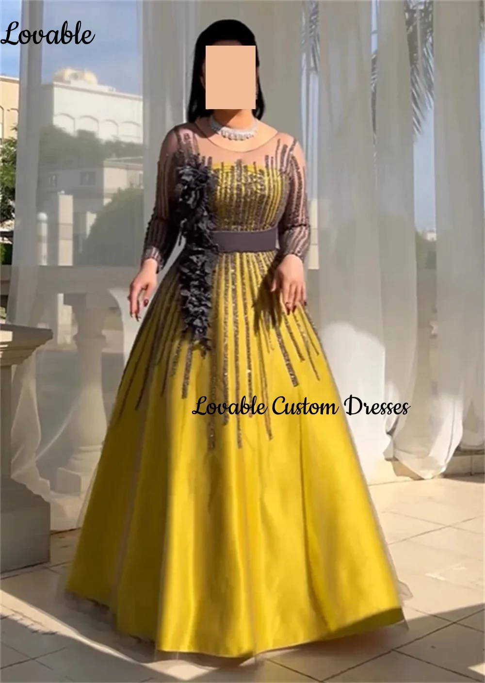 Customized Scoop Neckline Luxury Evening Dresses A-Line Beadings Formal Occasion Dresses Long Sleeves Wedding Dress Vestidos De
Customized Scoop Neckline Luxury Evening Dresses A-Line Beadings Formal Occasion Dresses Long Sleeves Wedding Dress Vestidos De