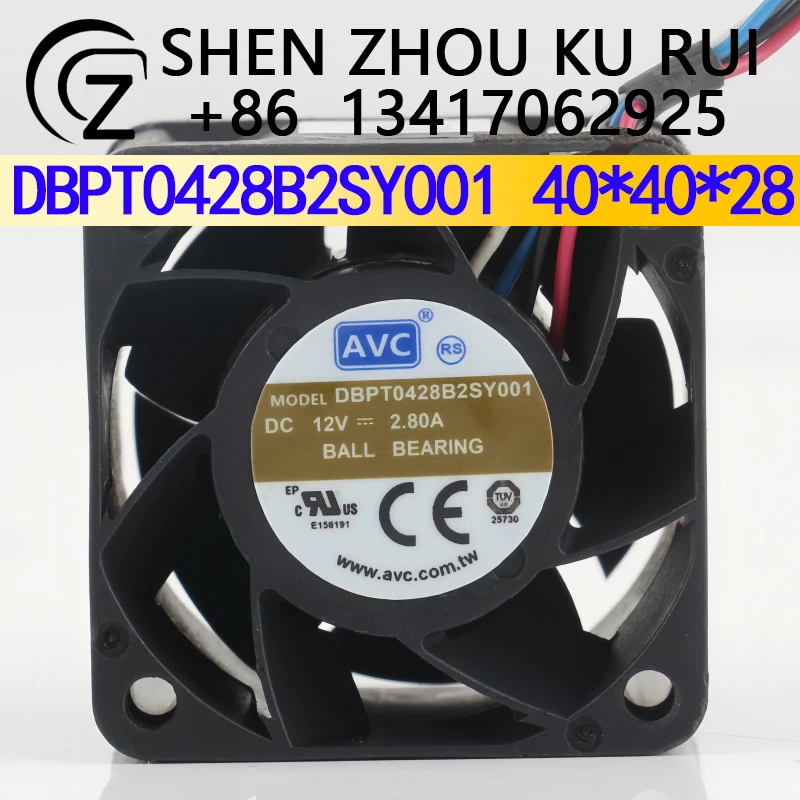 Вентилятор охлаждения для сервера AVC 12V 2.80A 4028, сверхмощный, с двойным шарикоподшипником, DBPT0428B2SY001
Вентилятор охлаждения для сервера AVC 12V 2.80A 4028, сверхмощный, с двойным шарикоподшипником, DBPT0428B2SY001