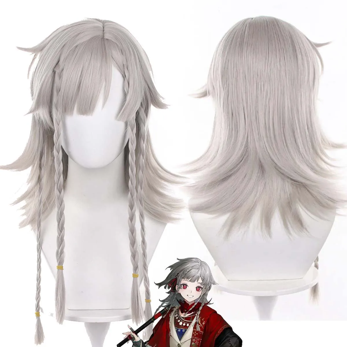 Adult halloween Costume Props Game Reverse:1999 Rubuska Cosplay Gray hair Wigs
Adult halloween Costume Props Game Reverse:1999 Rubuska Cosplay Gray hair Wigs