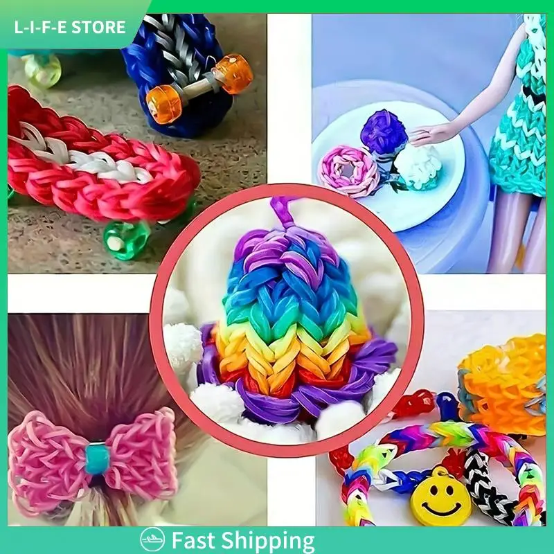 DIY Handmade Rubber Bands Weaving Tool Box Bracelet Kit Toys For Knitting Elastic Art Crafts Beaded Toys Girls-AA98
DIY Handmade Rubber Bands Weaving Tool Box Bracelet Kit Toys For Knitting Elastic Art Crafts Beaded Toys Girls-AA98
