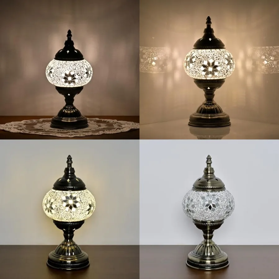 Turkish Moroccan Table Lamp Lantern with Handmade Mosaic Glass Lampshade Tiffany Style Bohemian Stained Glass Decorative Desk L
Turkish Moroccan Table Lamp Lantern with Handmade Mosaic Glass Lampshade Tiffany Style Bohemian Stained Glass Decorative Desk L