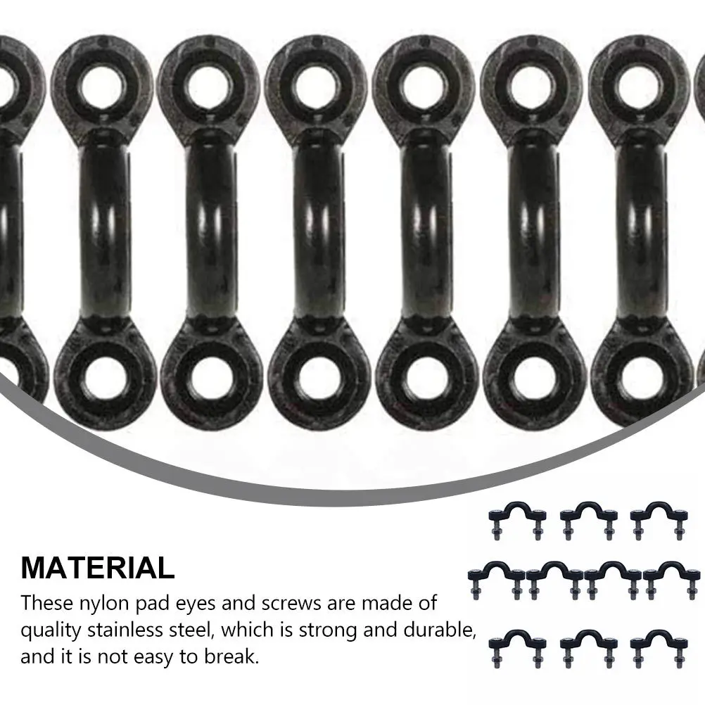 50 pcs Pad Nylon Deck Eye Kit Nylon Eyes Bungee Kit Bungee Loop Tie Down Rigging Accessories For Boat Attachment
50 pcs Pad Nylon Deck Eye Kit Nylon Eyes Bungee Kit Bungee Loop Tie Down Rigging Accessories For Boat Attachment
