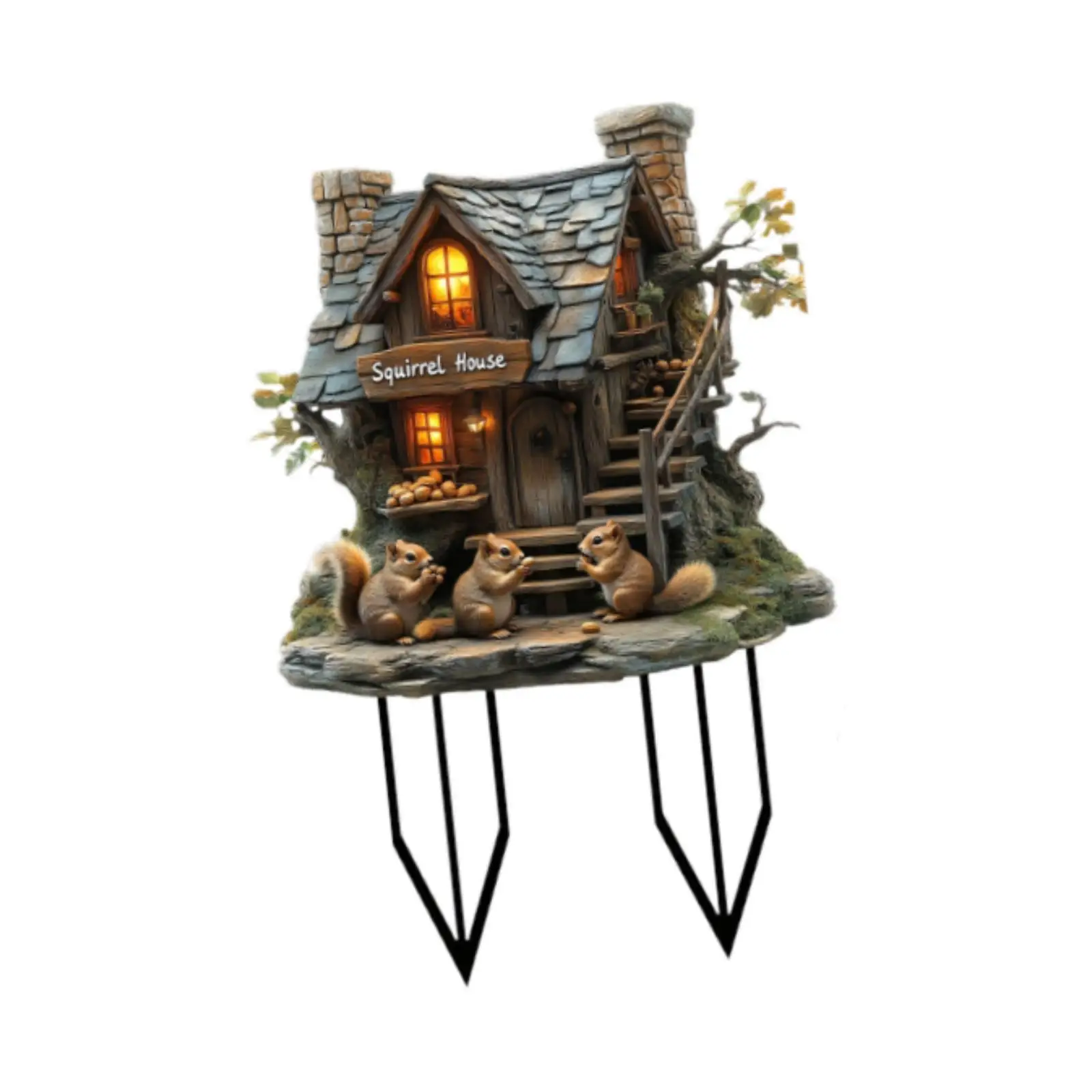 Garden Squirrel House Stake Garden Accessories Yard Decoration Flowerbed Decor, Decorative, Lawn Sign Decor for Festival Yard
Garden Squirrel House Stake Garden Accessories Yard Decoration Flowerbed Decor, Decorative, Lawn Sign Decor for Festival Yard