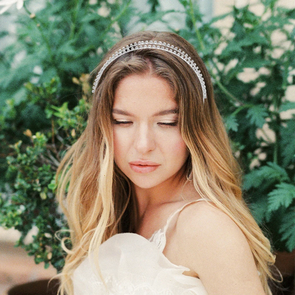 3 Pcs Headband Rhinestone Bridal Headpiece Hair Crown Accessories Girl Wedding Headdress Silver Accessory Bride
3 Pcs Headband Rhinestone Bridal Headpiece Hair Crown Accessories Girl Wedding Headdress Silver Accessory Bride