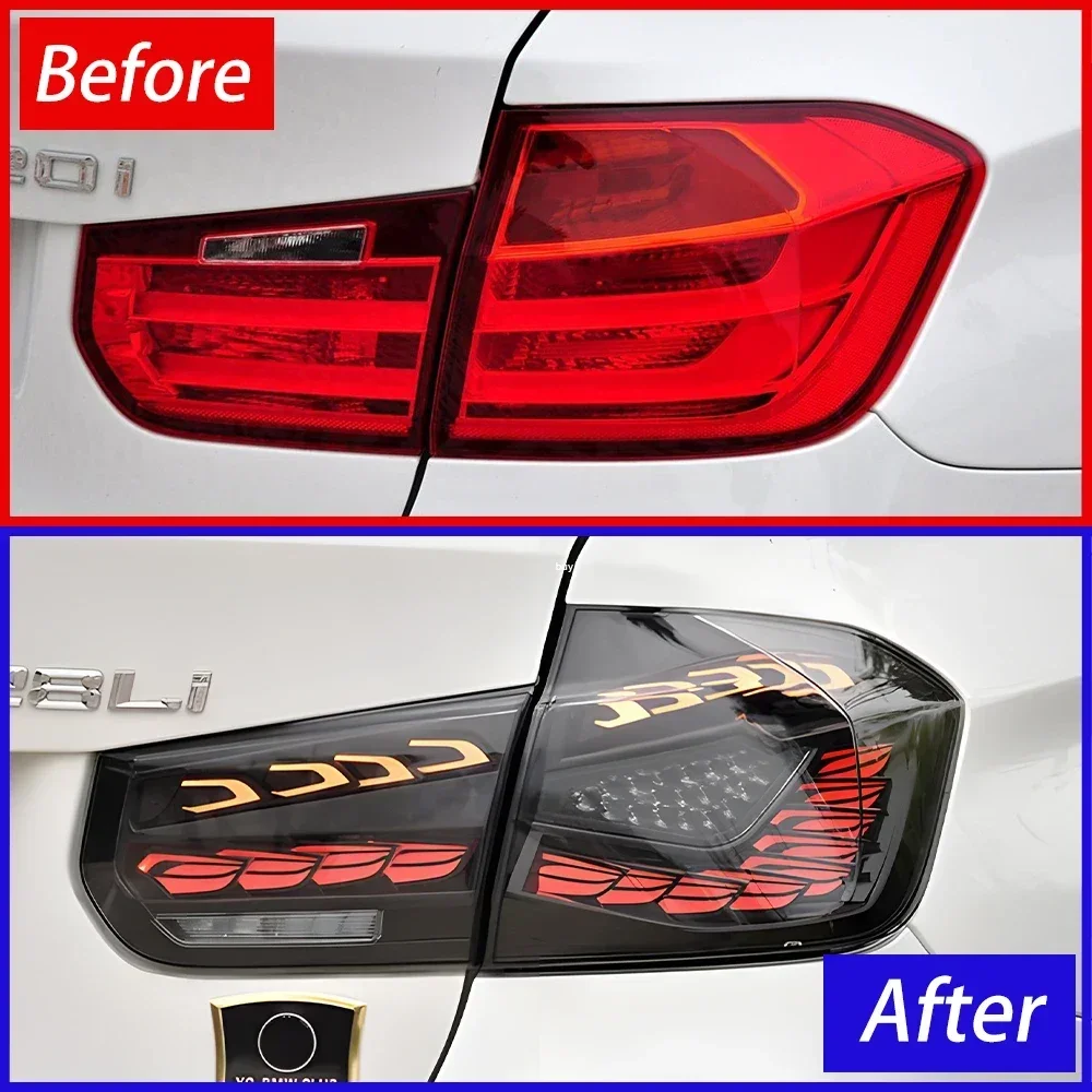 For BMW 3 Series F30 318i 320i 325i 330i 2013-2019 LED Auto Rear Lamp Assembly Upgrade Double Dragon scale Taillight Accessories
For BMW 3 Series F30 318i 320i 325i 330i 2013-2019 LED Auto Rear Lamp Assembly Upgrade Double Dragon scale Taillight Accessories