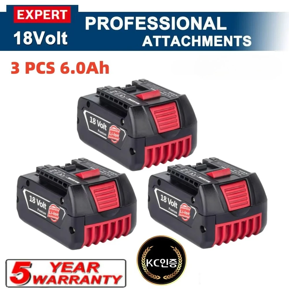 6.0Ah Rechargeable Battery for 18v Professional GSR180/GKS185/GWS180/GSB185/BAT609 Power Tool Li-ion Batteries&Charger
6.0Ah Rechargeable Battery for 18v Professional GSR180/GKS185/GWS180/GSB185/BAT609 Power Tool Li-ion Batteries&Charger