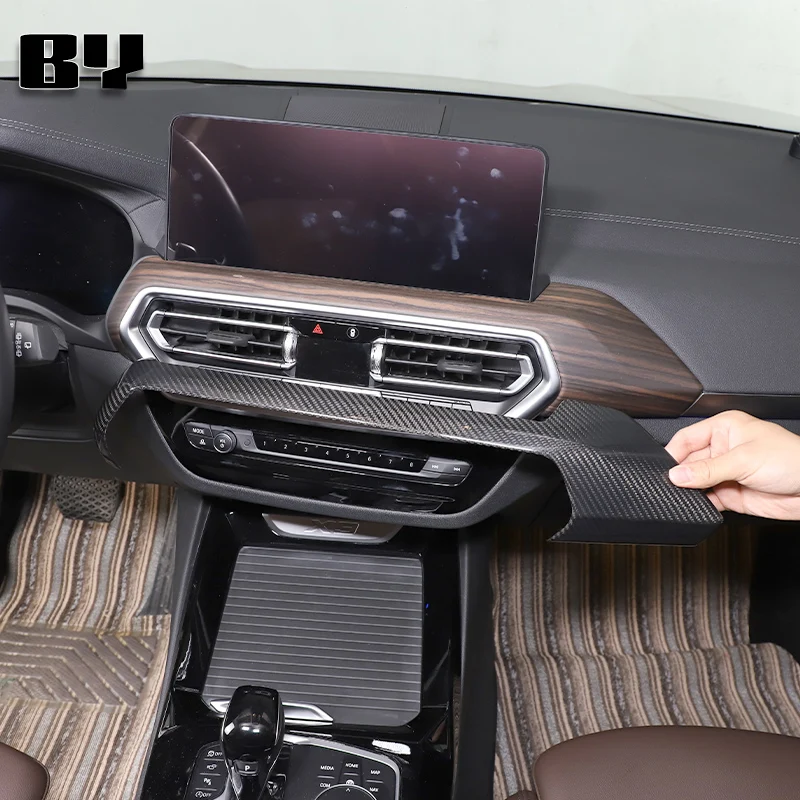 Для BMW X3 X4 2022-2023 G01 G02 центральная приборная панель, выходная панель кондиционера, наклейки из настоящего углеродного волокна, автомобильные аксессуары
Для BMW X3 X4 2022-2023 G01 G02 центральная приборная панель, выходная панель кондиционера, наклейки из настоящего углеродного волокна, автомобильные аксессуары