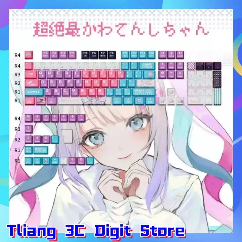 Anime Anchor Girl Heavy Dependence Theme Keycap Set for Mechanical Keyboard Cherry ASA PBT Custom PC Gaming Keyboard Cute Gift
Anime Anchor Girl Heavy Dependence Theme Keycap Set for Mechanical Keyboard Cherry ASA PBT Custom PC Gaming Keyboard Cute Gift