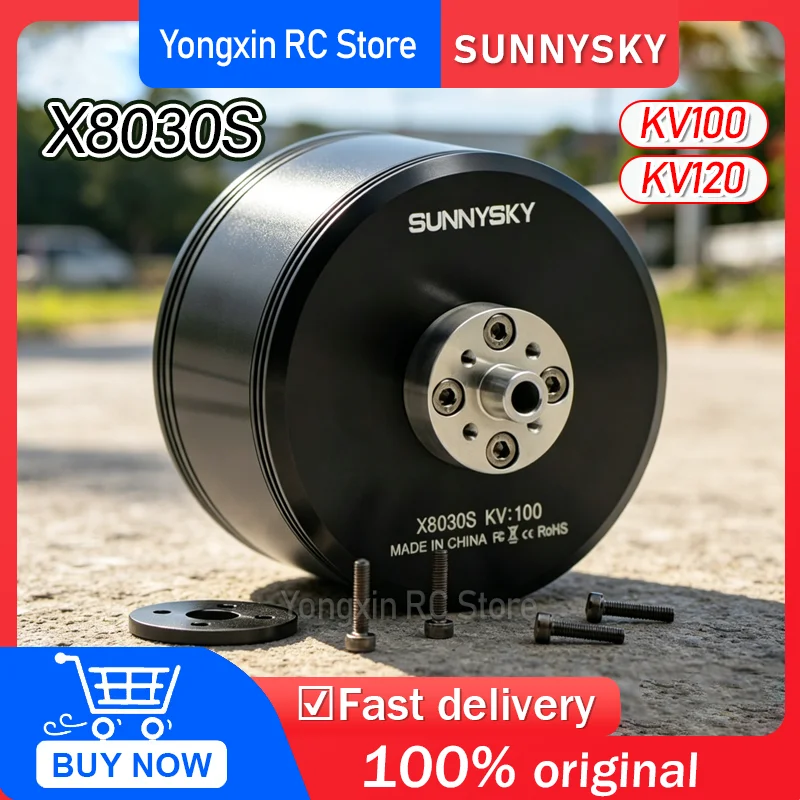 SUNNYSKY X8030S Brushless Motor KV100 KV120 for Multi-rotor Drones Quadcopter 100A 150A ESC
SUNNYSKY X8030S Brushless Motor KV100 KV120 for Multi-rotor Drones Quadcopter 100A 150A ESC