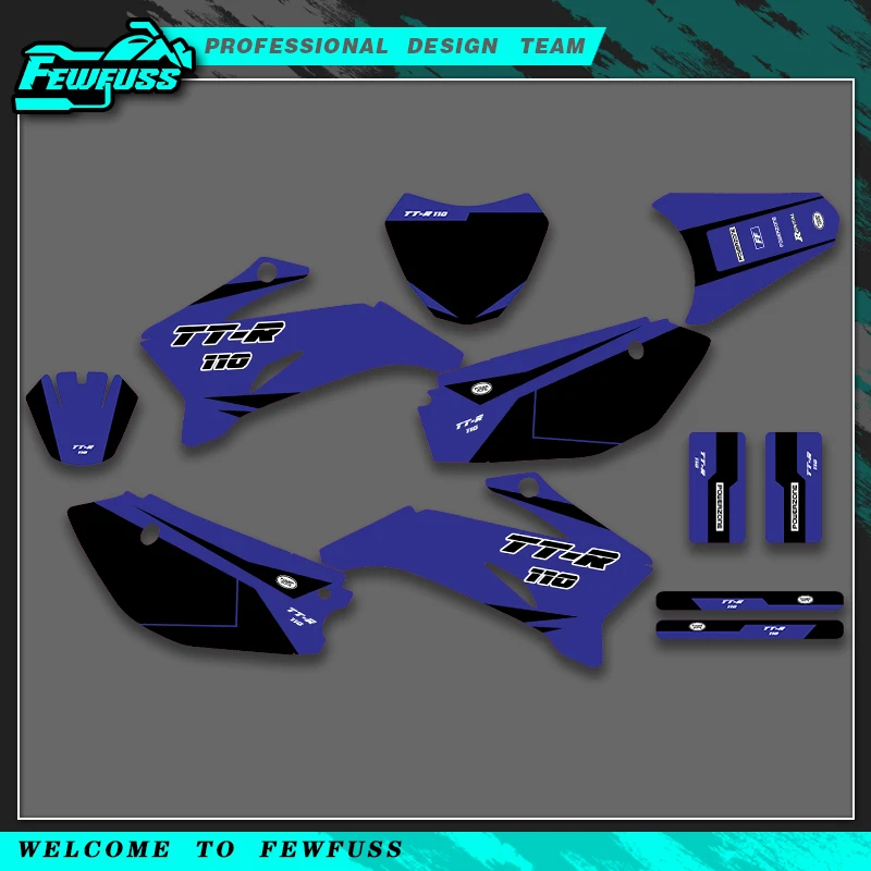 Fewfuss For YAMAHA TTR 110 TTR110 2008-2021 Full Graphics Decals Stickers Kits Motorcycle Background Number Name Custom
Fewfuss For YAMAHA TTR 110 TTR110 2008-2021 Full Graphics Decals Stickers Kits Motorcycle Background Number Name Custom