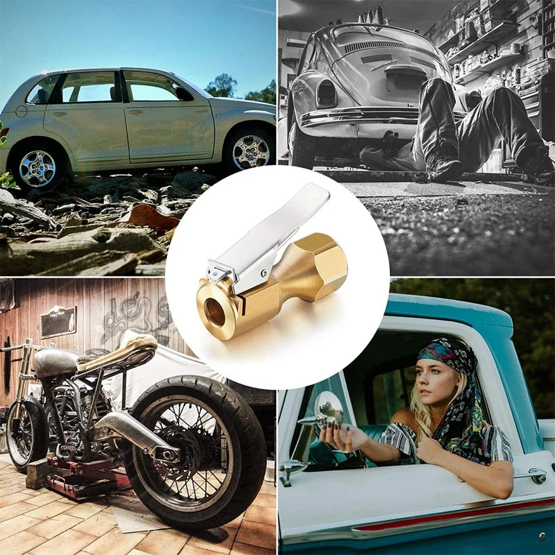 Набор из 6 латунных прямых воздушных насадок с зажимом для шиномонтажного инструмента, манометра и компрессора
Набор из 6 латунных прямых воздушных насадок с зажимом для шиномонтажного инструмента, манометра и компрессора