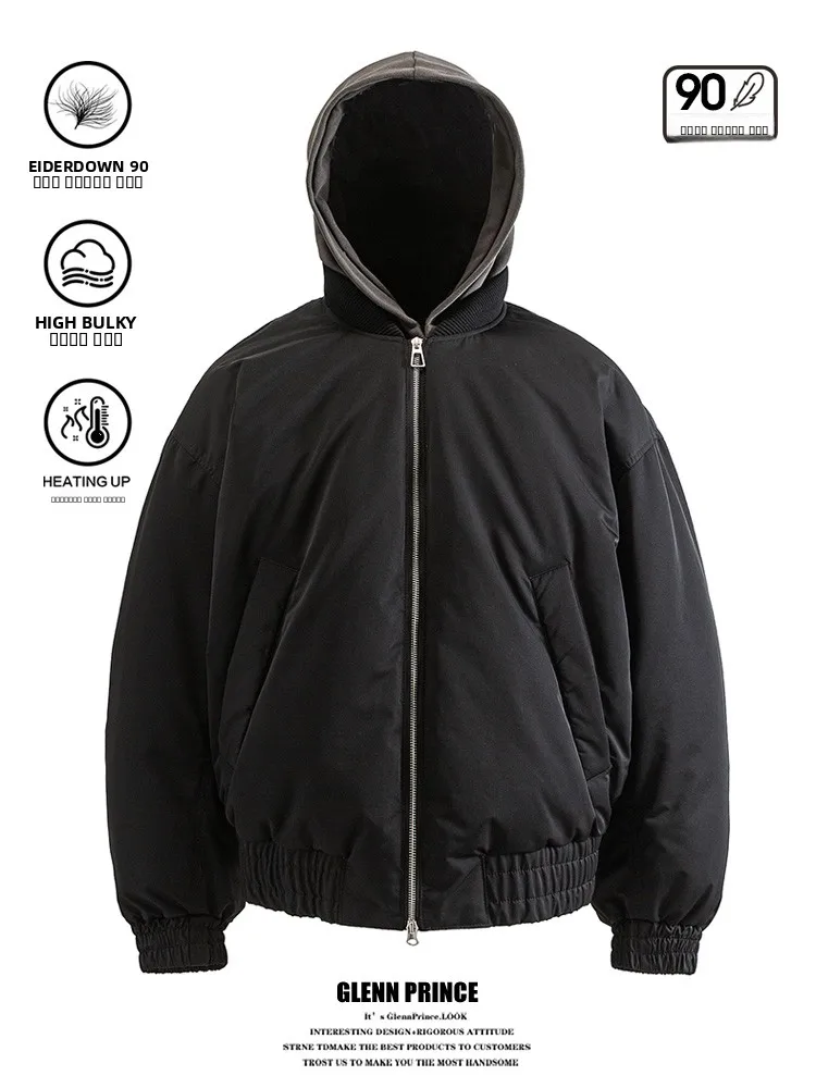 Мужская утепленная свободная куртка-бомбер GPstudio Trendy Brand с капюшоном, повседневная городская верхняя одежда
Мужская утепленная свободная куртка-бомбер GPstudio Trendy Brand с капюшоном, повседневная городская верхняя одежда