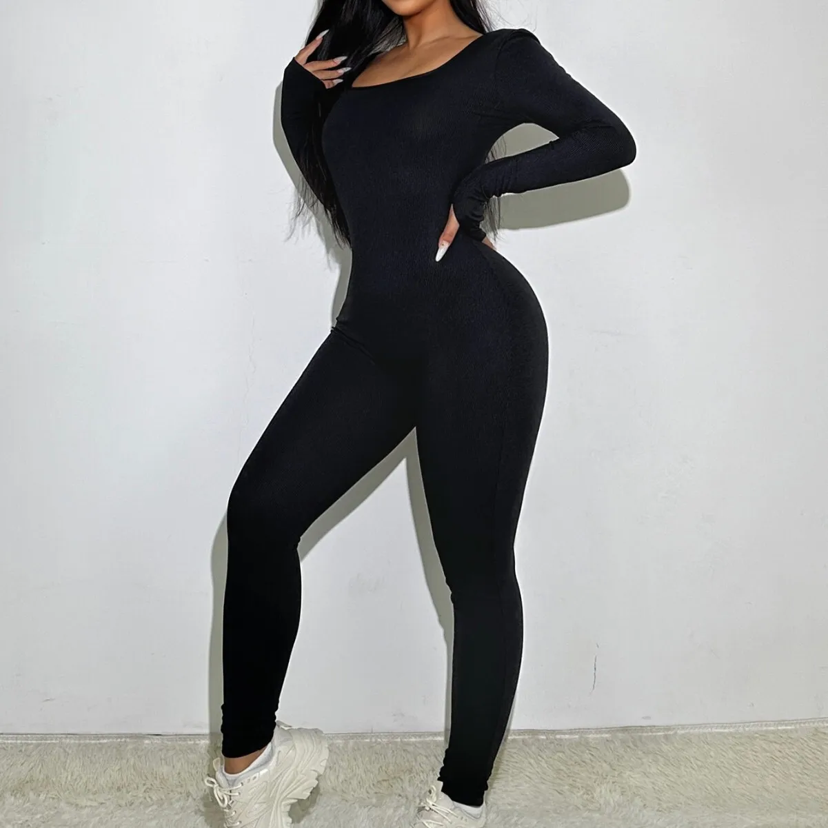Integrated Yoga Suit For Autumn Winter Sports Training And Fitness, High Elasticity Abdominal Shaping Jumpsuit
Integrated Yoga Suit For Autumn Winter Sports Training And Fitness, High Elasticity Abdominal Shaping Jumpsuit