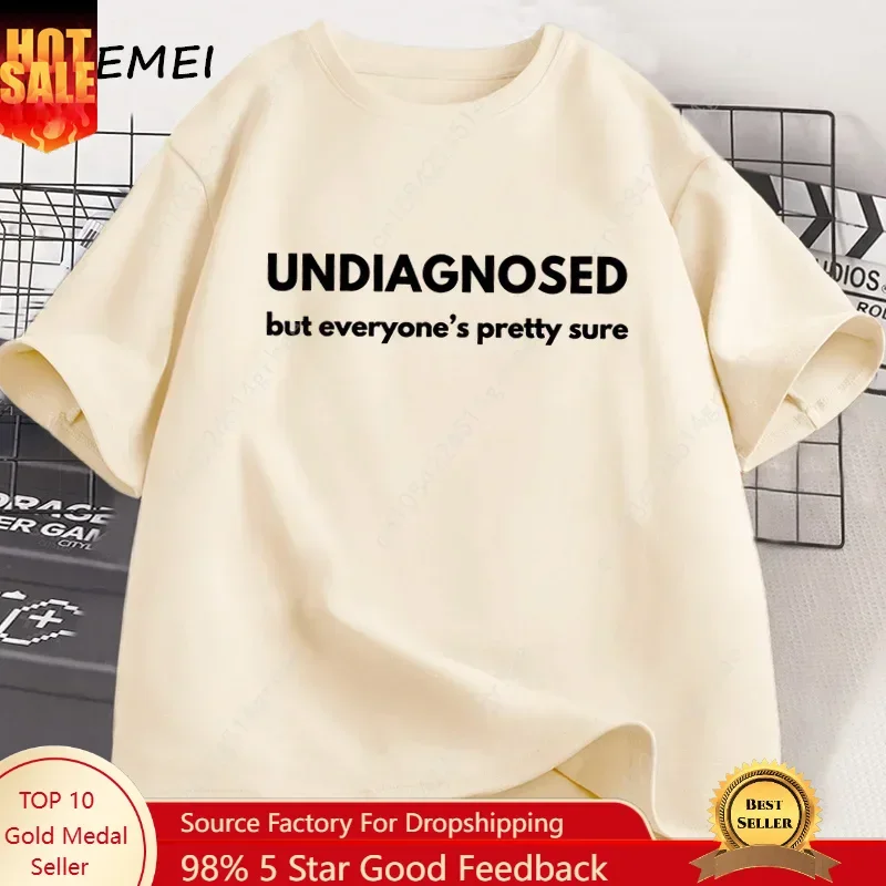 Undiagnosed But Everyone Is Pretty Sure Autism Graphic T Shirt Men Women Funny Weird Printed Short Sleeve Tee Cotton Men Clothes
Undiagnosed But Everyone Is Pretty Sure Autism Graphic T Shirt Men Women Funny Weird Printed Short Sleeve Tee Cotton Men Clothes
