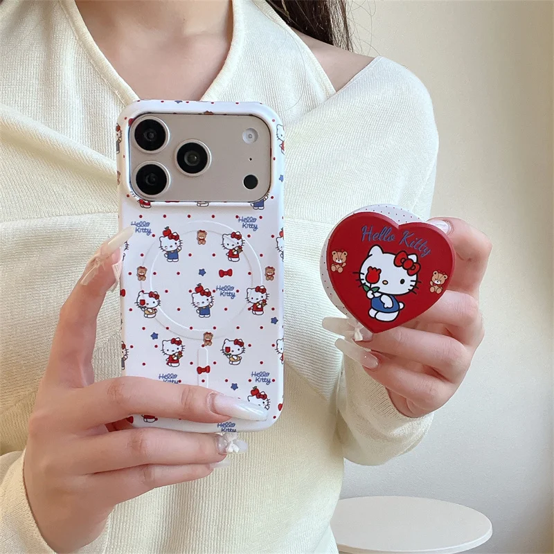Hello Kitty Clear Magnetic Ring Case For iPhone 15 16 17 Pro Max Cute Heart Shape Shockproof Protective Cover Girls
Hello Kitty Clear Magnetic Ring Case For iPhone 15 16 17 Pro Max Cute Heart Shape Shockproof Protective Cover Girls