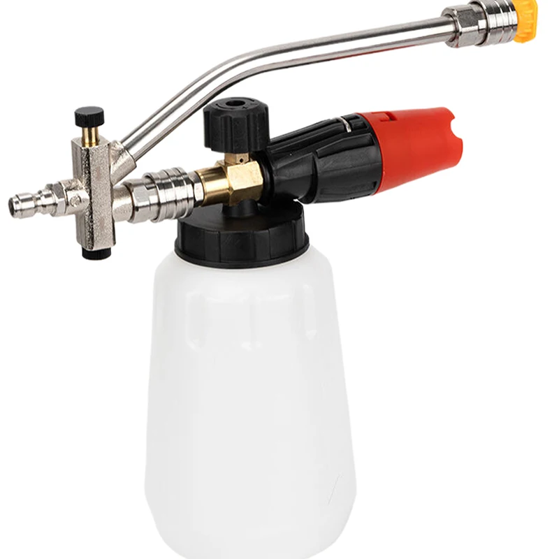 Палочка для мойки высокого давления с двумя разъемами — быстроразъемное соединение 1/4 дюйма, двойной наконечник для пенопластовой пушки и распылительной насадки
Палочка для мойки высокого давления с двумя разъемами — быстроразъемное соединение 1/4 дюйма, двойной наконечник для пенопластовой пушки и распылительной насадки