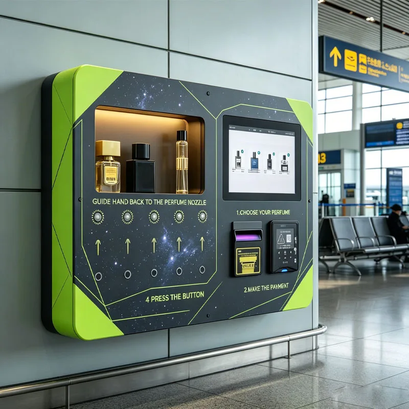 Automatic Fragrance Sampling Kiosk Perfume Dispenser Machine with Cashless Payment Wholesale Customized
Automatic Fragrance Sampling Kiosk Perfume Dispenser Machine with Cashless Payment Wholesale Customized