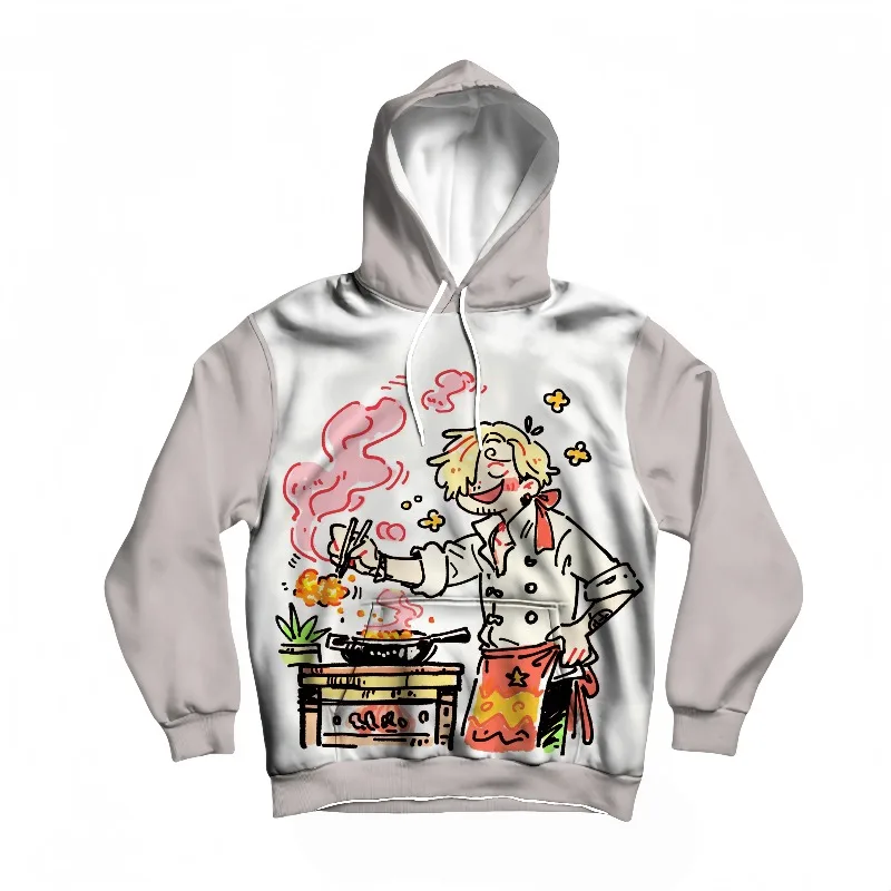 Новая мужская осенне-зимняя цельная толстовка с капюшоном Sanji Cooking Print, высокое разрешение, аниме-дизайн, теплый пуловер для повседневного использования и косплея
Новая мужская осенне-зимняя цельная толстовка с капюшоном Sanji Cooking Print, высокое разрешение, аниме-дизайн, теплый пуловер для повседневного использования и косплея