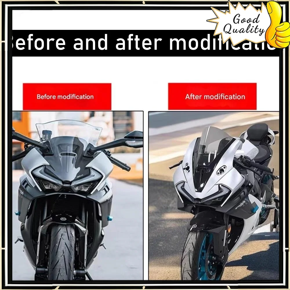 For CFMOTO 675SR retrofits competitive high-windshield motorcycle trim New high split front windshield retrofit Accessories
For CFMOTO 675SR retrofits competitive high-windshield motorcycle trim New high split front windshield retrofit Accessories