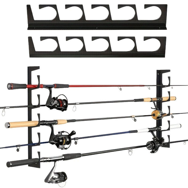 Metal wall mounted fishing rod bracket storage rack, home wall ceiling fishing rod fixed storage display rack
Metal wall mounted fishing rod bracket storage rack, home wall ceiling fishing rod fixed storage display rack
