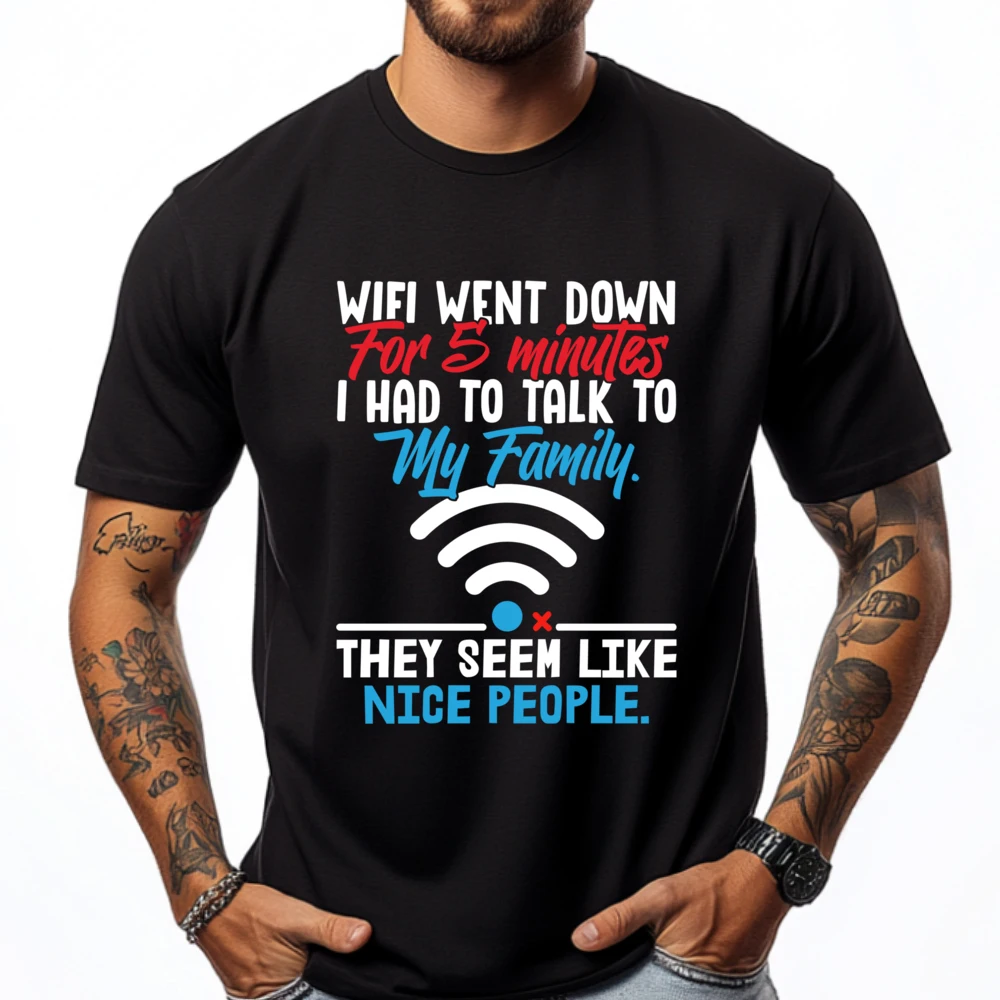 Wifi Went Down For 5 Minutes Computer Nerd 3XL Men Clothing Adult Luxury Clothes Men Memorial Day Loose
Wifi Went Down For 5 Minutes Computer Nerd 3XL Men Clothing Adult Luxury Clothes Men Memorial Day Loose