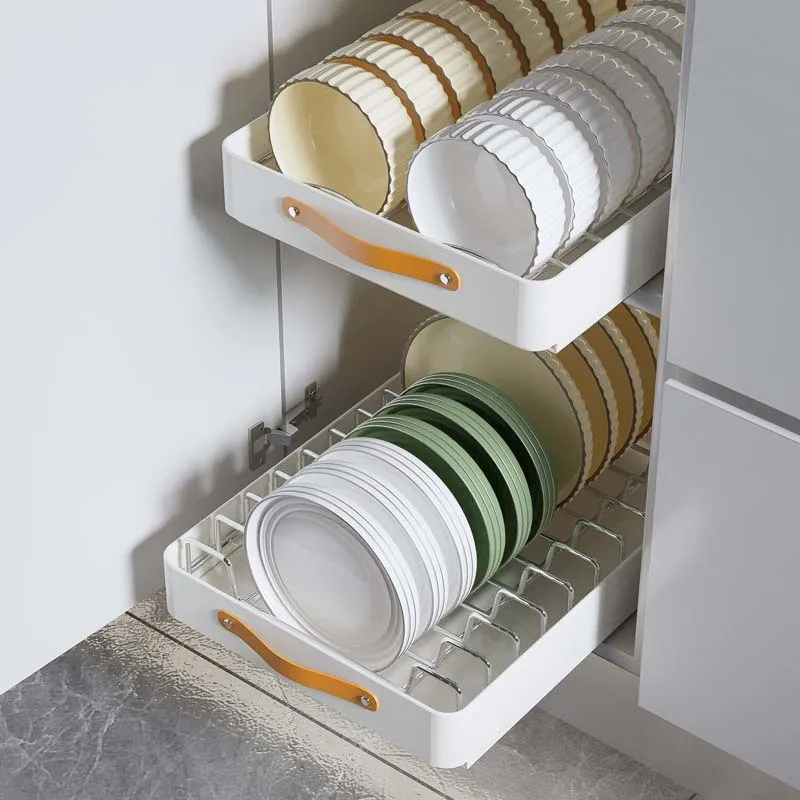 Exquisite Dish storage rack, cabinet pull basket, kitchen cabinet drain rack, pump bowl rack
Exquisite Dish storage rack, cabinet pull basket, kitchen cabinet drain rack, pump bowl rack