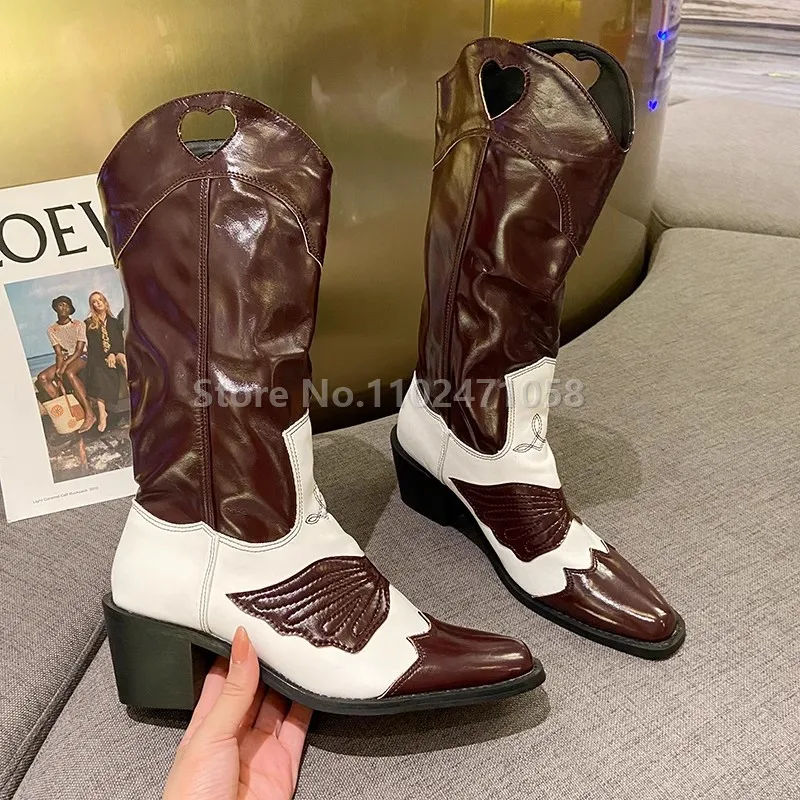 Retro Mixed Color Embroidery Women Knight Boots Fashion Western Cowboy Mid-Calf Boots Ladies Square Toe Chunky Heel Short Boots
Retro Mixed Color Embroidery Women Knight Boots Fashion Western Cowboy Mid-Calf Boots Ladies Square Toe Chunky Heel Short Boots