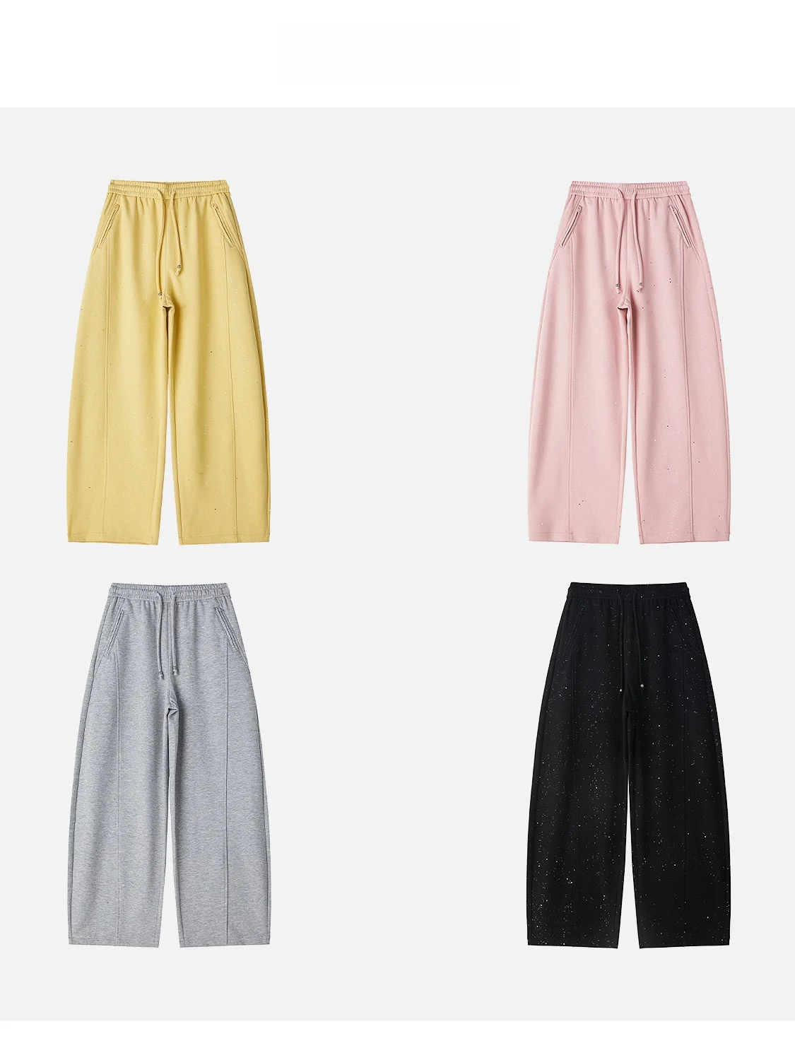 JINGJING2026 New Shiny Sparkling Casual Pants Elastic Waist with Bow Knife Shape Diamond Embellished Long Straight Cut Trousers
JINGJING2026 New Shiny Sparkling Casual Pants Elastic Waist with Bow Knife Shape Diamond Embellished Long Straight Cut Trousers