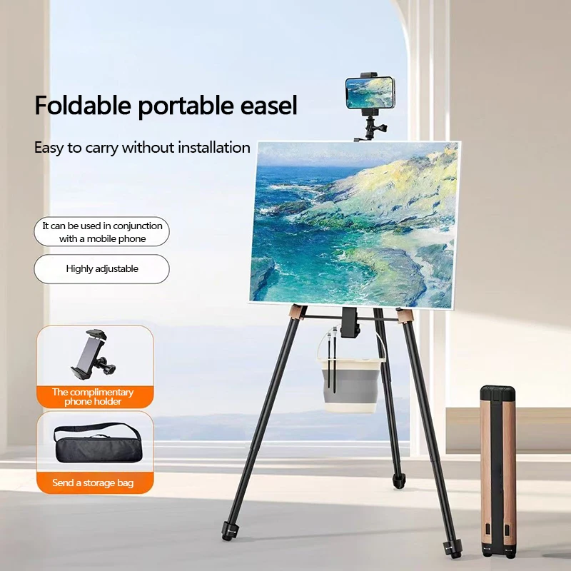 Aluminum alloy material easel, foldable and portable easel, specifically designed for painting, sketching, and art students
Aluminum alloy material easel, foldable and portable easel, specifically designed for painting, sketching, and art students