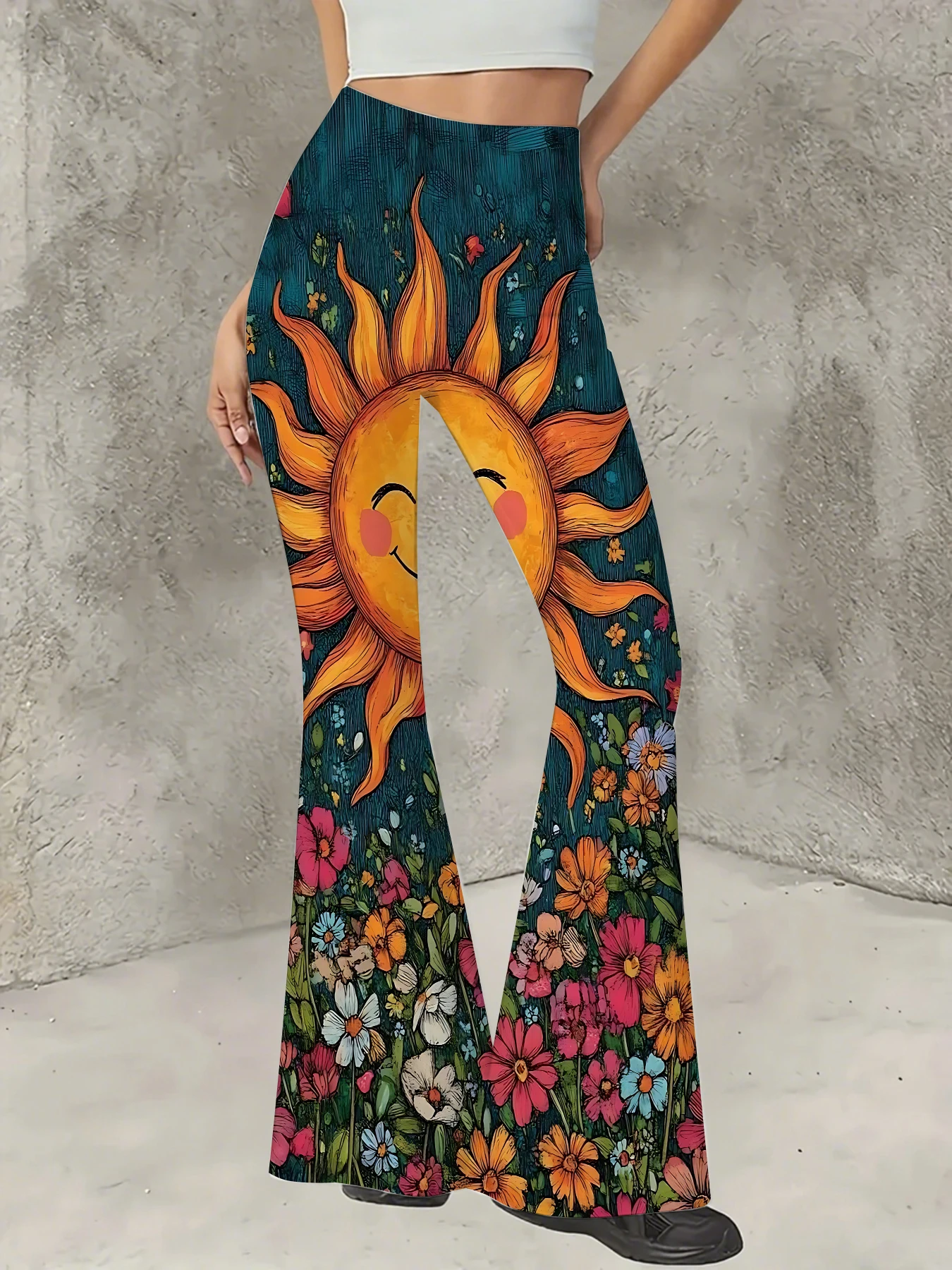Korean Style Printed Flare Pants Women High Waist Slim Fit Bell Bottom Leggings
Korean Style Printed Flare Pants Women High Waist Slim Fit Bell Bottom Leggings