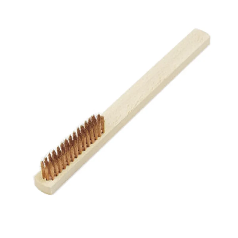 Japanese 4 Rows Brass Hand Brush 9-1/4 Inch Wood Handle Non-Scratch Brass Bristle for Jewelry Metal Soft Cleaning P
Japanese 4 Rows Brass Hand Brush 9-1/4 Inch Wood Handle Non-Scratch Brass Bristle for Jewelry Metal Soft Cleaning P