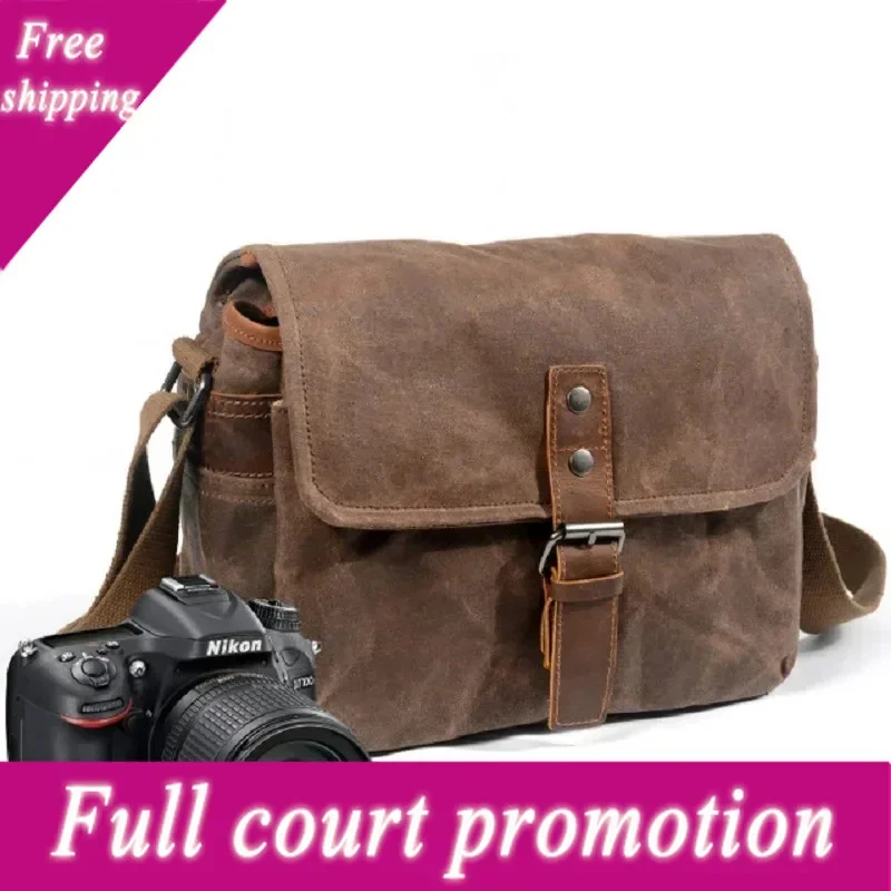 M233 Retro Waterproof Camera Bag Photography Package DSLR Shoulder Case for Sony Nikon Canon Canvas Micro Single Messenger
M233 Retro Waterproof Camera Bag Photography Package DSLR Shoulder Case for Sony Nikon Canon Canvas Micro Single Messenger