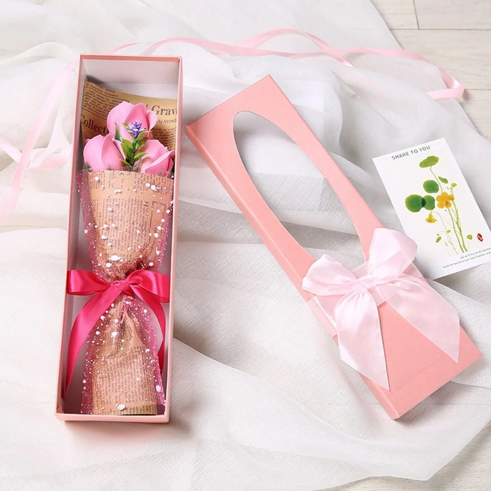 Creative Romantic Roses Bouquet Gift Elegant Festival Flower Gift Box Handmade Bow Bouquet Decoration Birthday 
Creative Romantic Roses Bouquet Gift Elegant Festival Flower Gift Box Handmade Bow Bouquet Decoration Birthday
