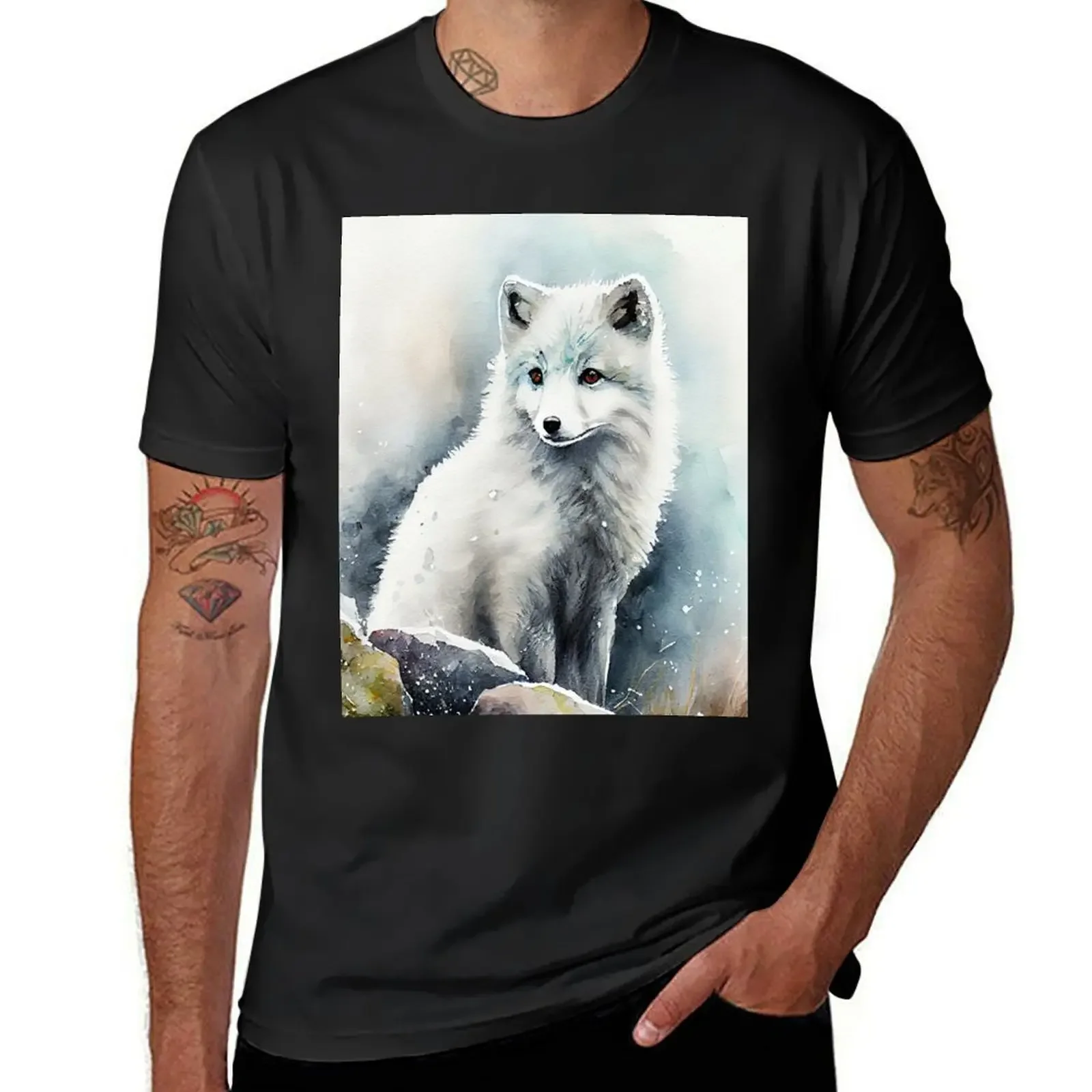 Arctic Fox - Watercolor Paint T-Shirt summer clothes oversizeds summer top t shirts for men graphic
Arctic Fox - Watercolor Paint T-Shirt summer clothes oversizeds summer top t shirts for men graphic