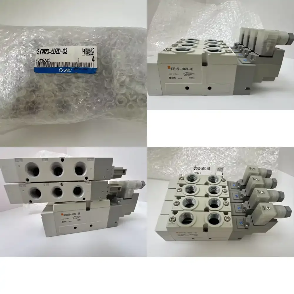 SMC Aluminum Alloy SY9120-5DZD-03 Coil Solenoid Valve Industrial Machinery Pneumatic Parts for Hydraulic Cylinders
SMC Aluminum Alloy SY9120-5DZD-03 Coil Solenoid Valve Industrial Machinery Pneumatic Parts for Hydraulic Cylinders