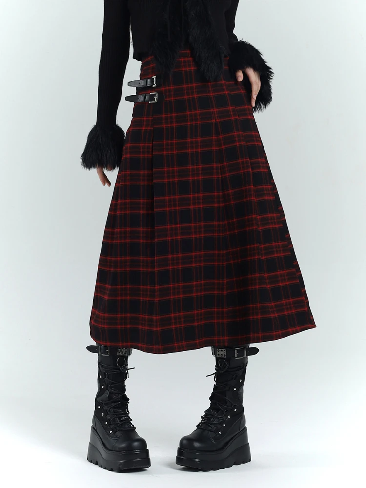 Skirt Women's A- line Red Plaid High Waist Zipper Cotton Loose Casual Fashion All-Match Long New Autumn andWinter Thickened Warm
Skirt Women's A- line Red Plaid High Waist Zipper Cotton Loose Casual Fashion All-Match Long New Autumn andWinter Thickened Warm