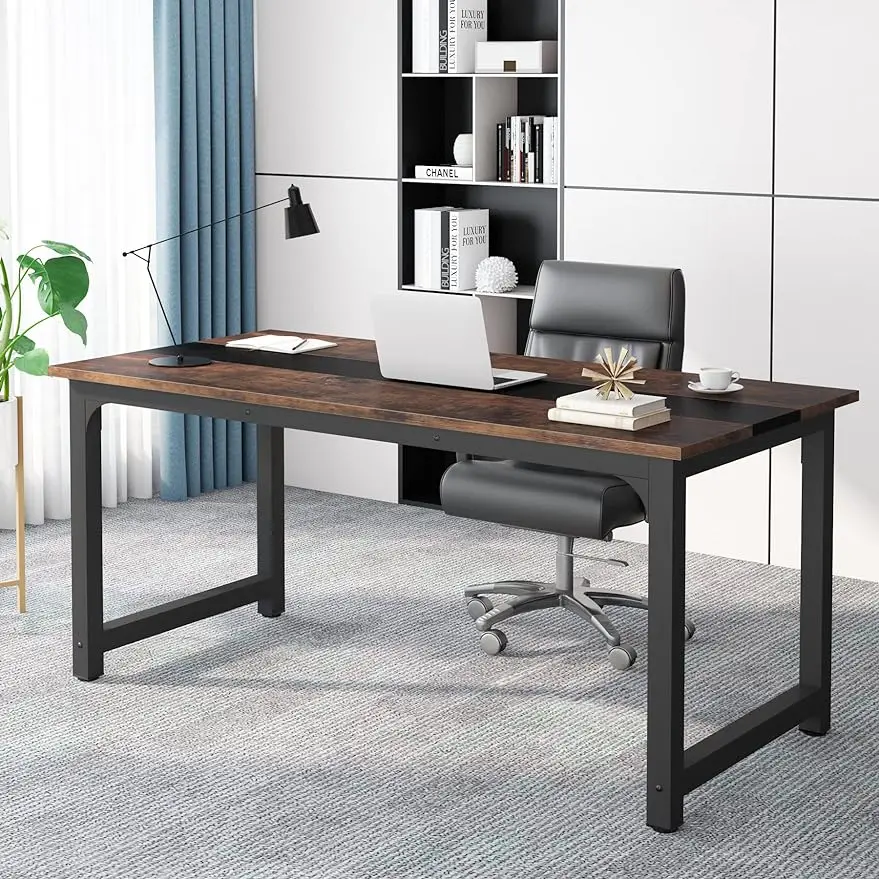 70”Executive Office Computer Desk with Thicken Frame,Simple Workstation Business Furniture for Home Office, Vintage Brown/Black
70”Executive Office Computer Desk with Thicken Frame,Simple Workstation Business Furniture for Home Office, Vintage Brown/Black