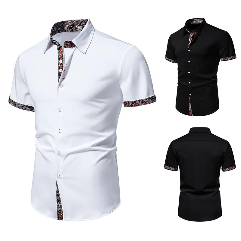 Slim Fit Short Sleeve Floral Print Shirt Casual Lightweight Cotton Fitness Men's Fashion plus Size Thinming Trendy Summer Shirt
Slim Fit Short Sleeve Floral Print Shirt Casual Lightweight Cotton Fitness Men's Fashion plus Size Thinming Trendy Summer Shirt