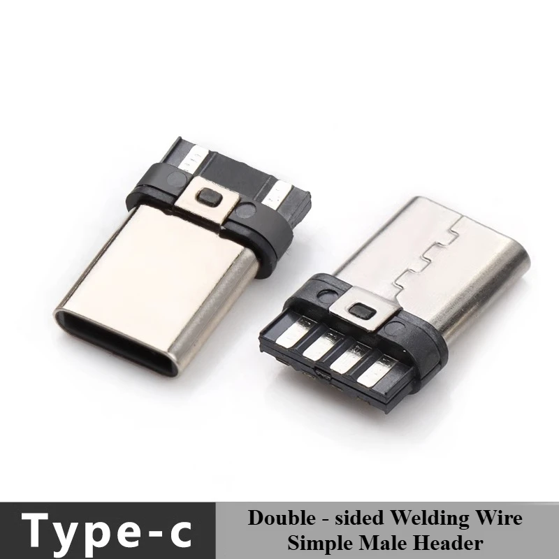 Type-c Plug USB2.0 Male DIY Data Charging Double-sided Soldering Wire Connector Front and Back Plug 2P4P
Type-c Plug USB2.0 Male DIY Data Charging Double-sided Soldering Wire Connector Front and Back Plug 2P4P