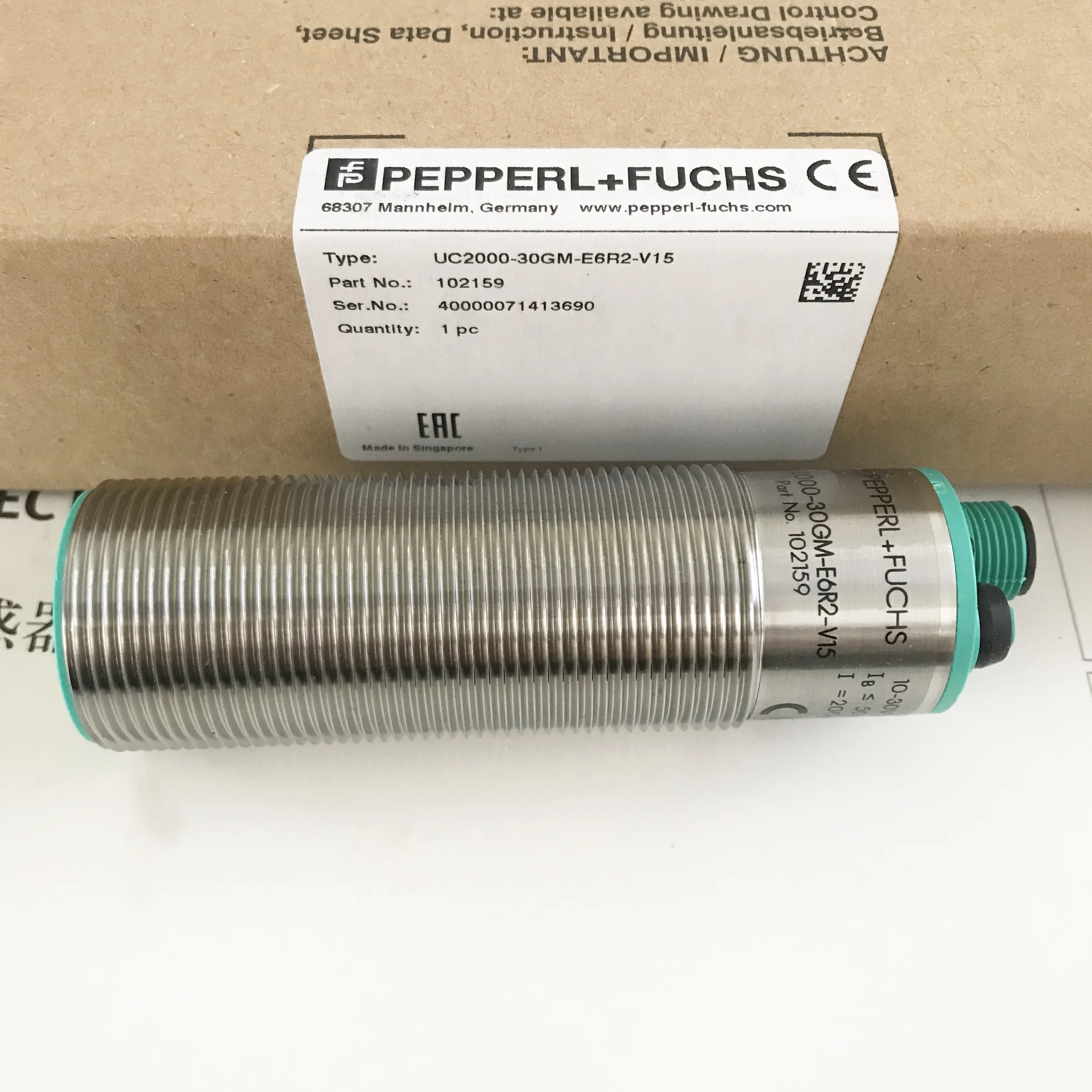 Оригинальный ультразвуковой датчик PEPPERL+FUCHS UC2000-30GM-IUR2-V15 UC2000-30GM-IUR2-V15 UC2000-30GM-E6R2 UC4000-30GM-IUR2-V15 UC6000
Оригинальный ультразвуковой датчик PEPPERL+FUCHS UC2000-30GM-IUR2-V15 UC2000-30GM-IUR2-V15 UC2000-30GM-E6R2 UC4000-30GM-IUR2-V15 UC6000