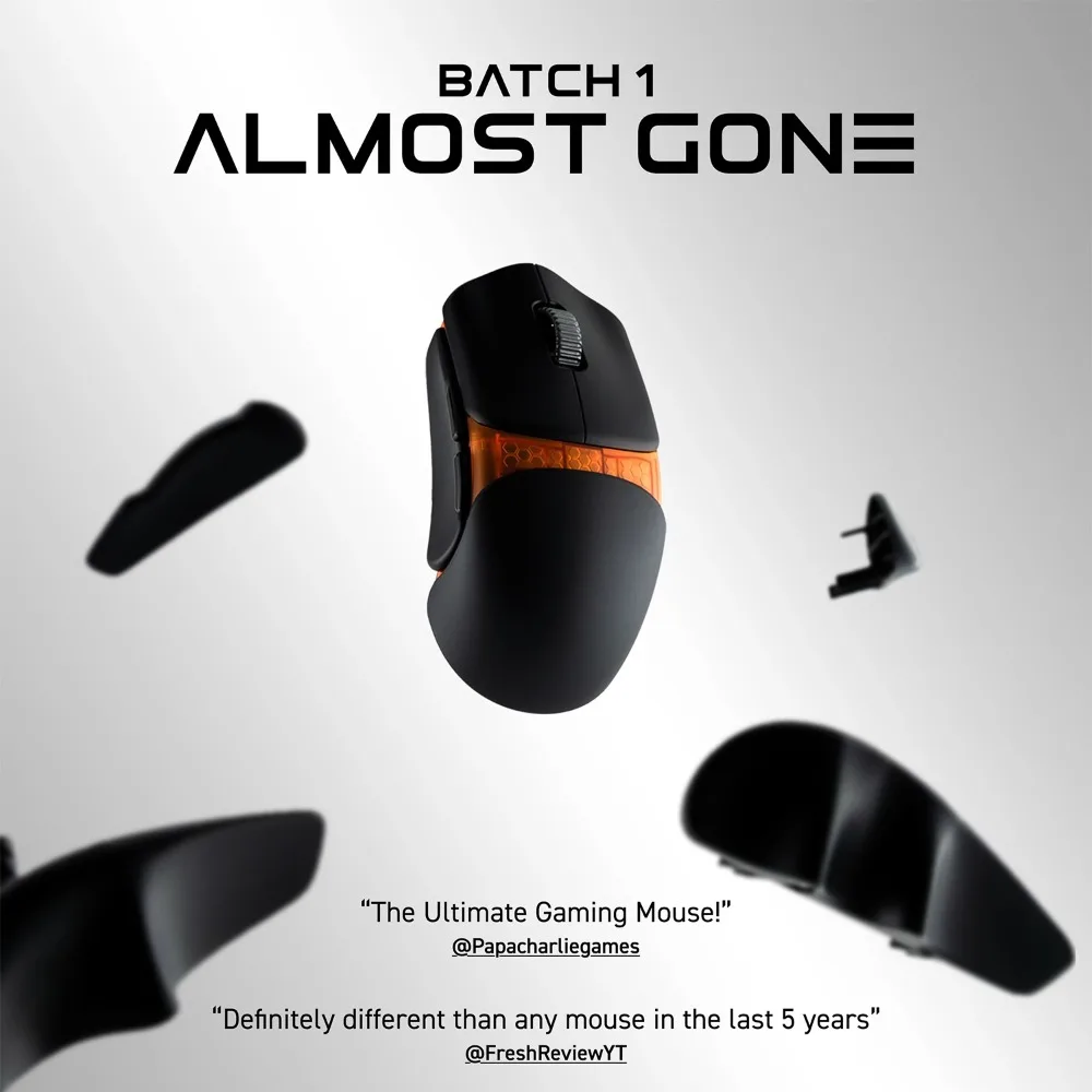 Orbitalworks Pathfinder Gaming Mouse 2.4g Wireless 8k Hz 30000DPI PAW3950 Lightweight Ergonomic Modular Customization FPS Mouse
Orbitalworks Pathfinder Gaming Mouse 2.4g Wireless 8k Hz 30000DPI PAW3950 Lightweight Ergonomic Modular Customization FPS Mouse