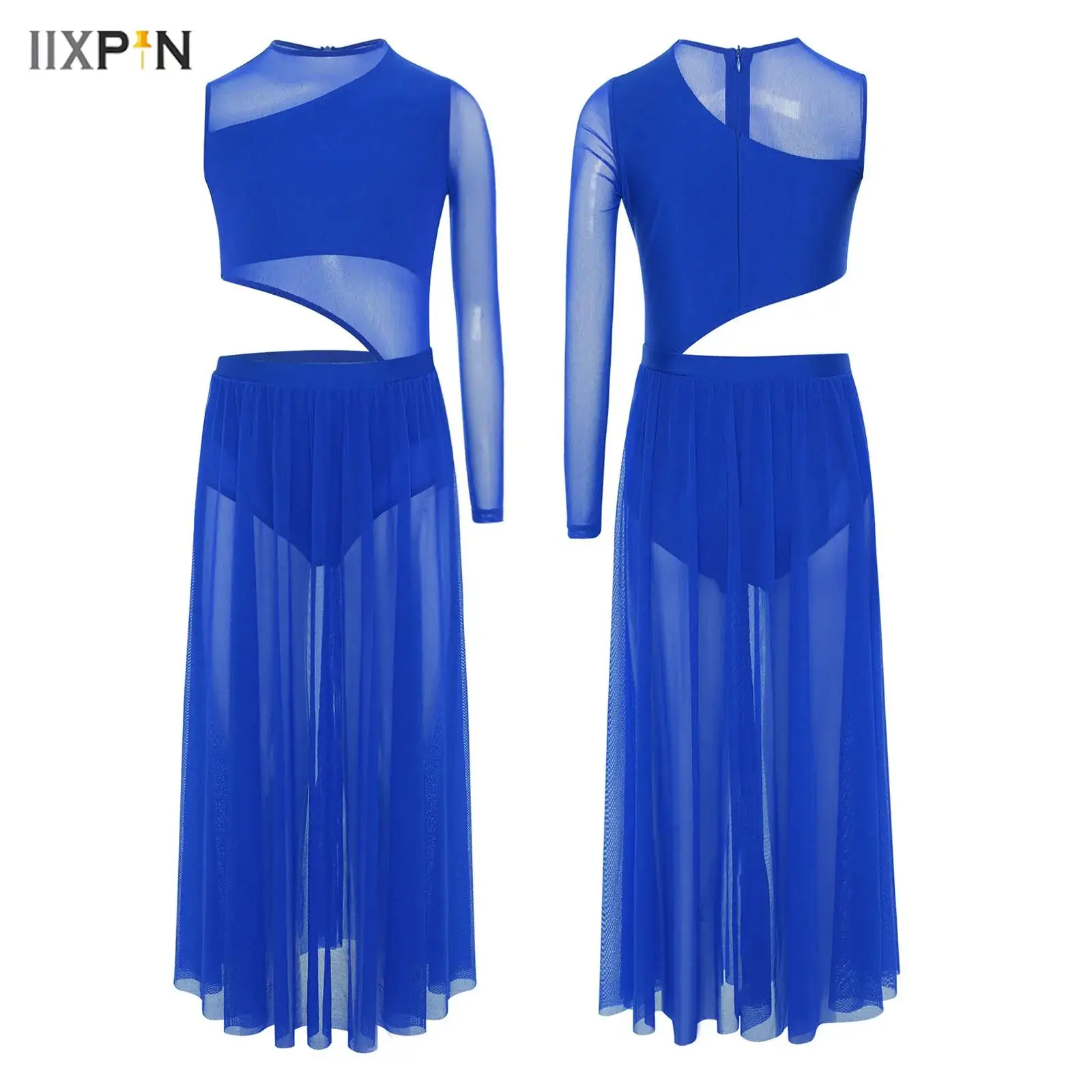 Kids Girls Modern Lyrical Dance Dress Round Neck Cutout Patchwork Sides Split Sheer Mesh Asymmetrical Leotard Dress Dancewear
Kids Girls Modern Lyrical Dance Dress Round Neck Cutout Patchwork Sides Split Sheer Mesh Asymmetrical Leotard Dress Dancewear